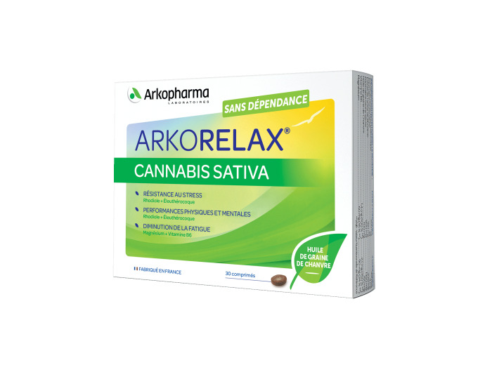 Cannabis sativa 30 comprimés Arkorelax Arkopharma