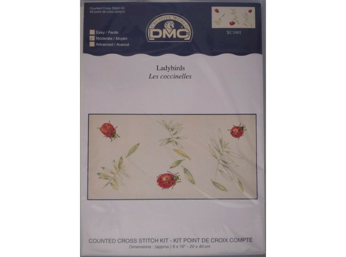 Kit broderie, Les coccinelles DMC