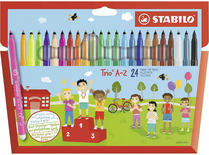 Feutres "Trio A-Z" - Pochette de 24