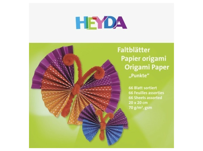 Papier pour origami - Pois - 200x200