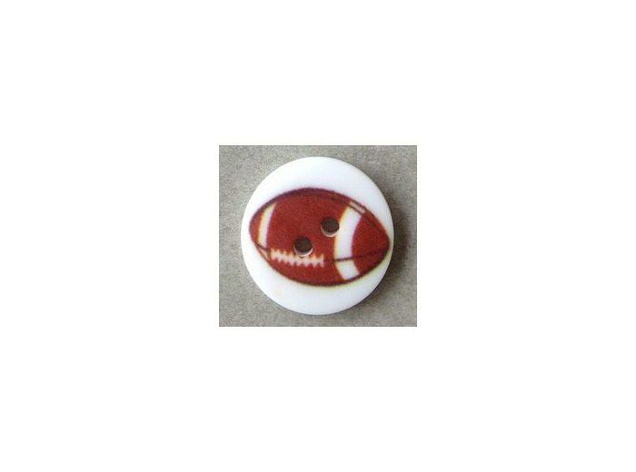 Bouton ballon de rugby