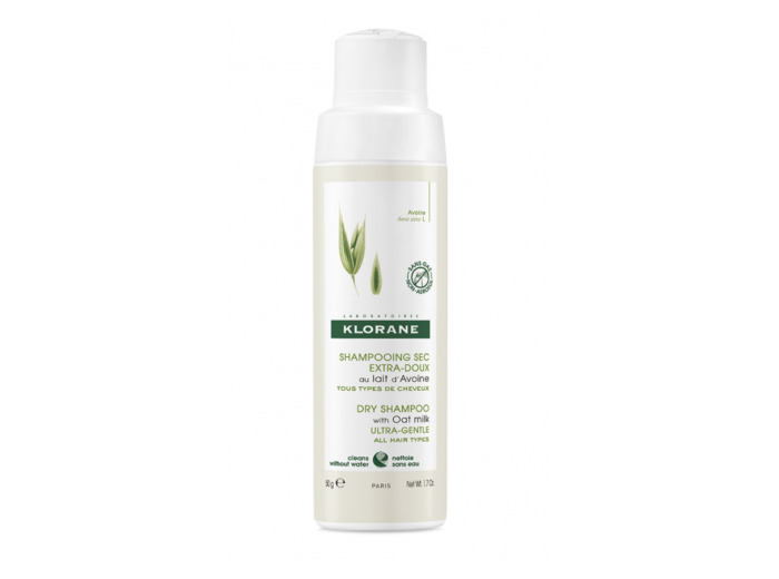 Shampooing Sec Extra Doux Sans Gaz 50g Lait D'Avoine Tous Types De Cheveux Klorane