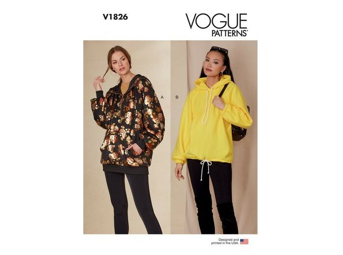 Patron de haut ou sweat-shirt - Vogue V1826