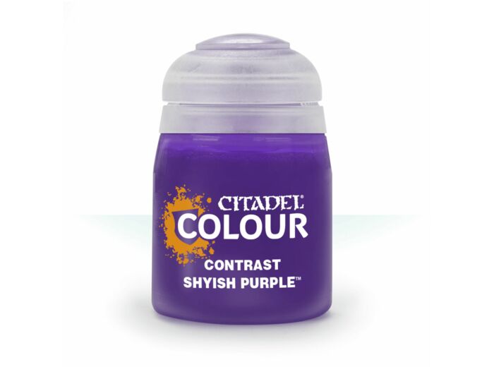 Contrast shyish purple