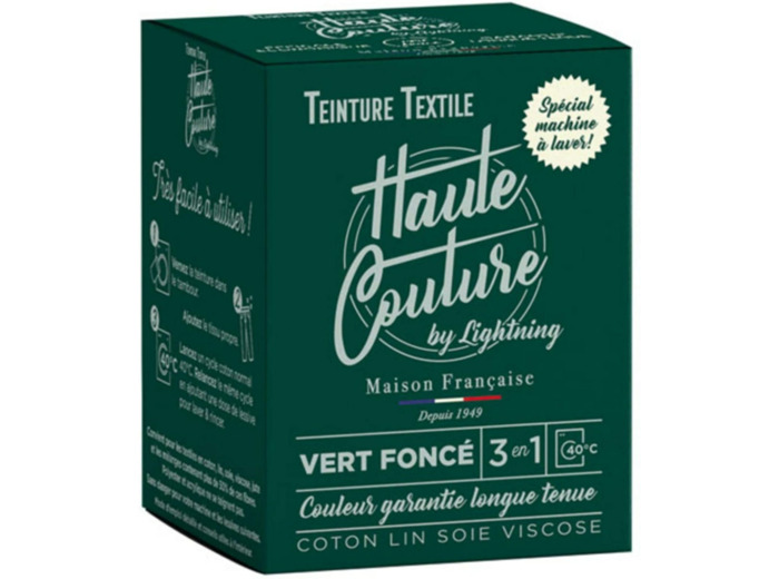 Teinture Haute couture vert foncé