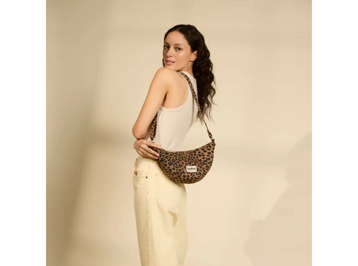 Hindbag Andrea Sac Banane Léopard Cannelle