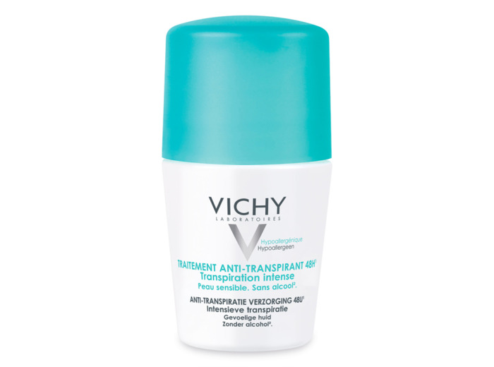 Anti Transpirant Efficace 48h Transpiration Intense 50ml Déodorant Peaux Sensibles Vichy