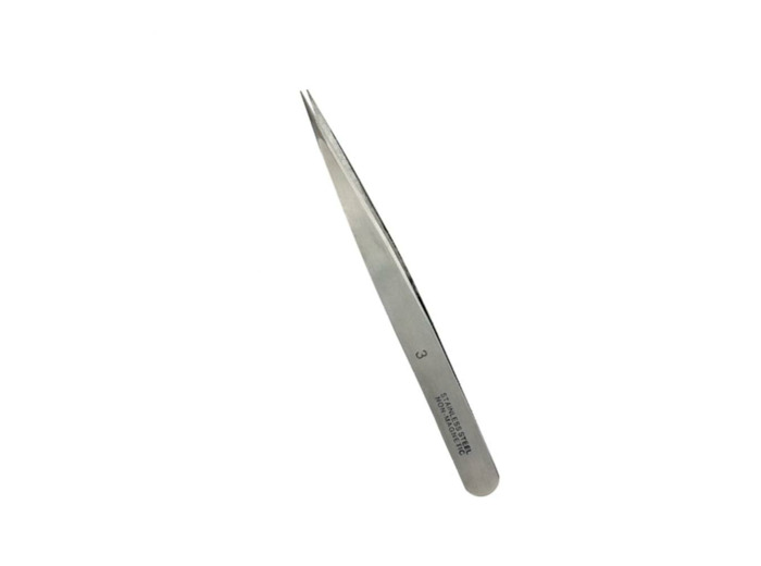 T12003- Pince Brucelle de précision à pointe droite