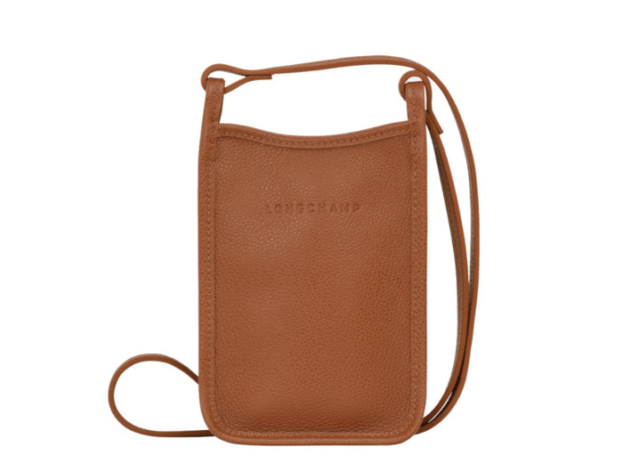 Longchamp Le Foulonné Etui téléphone Caramel