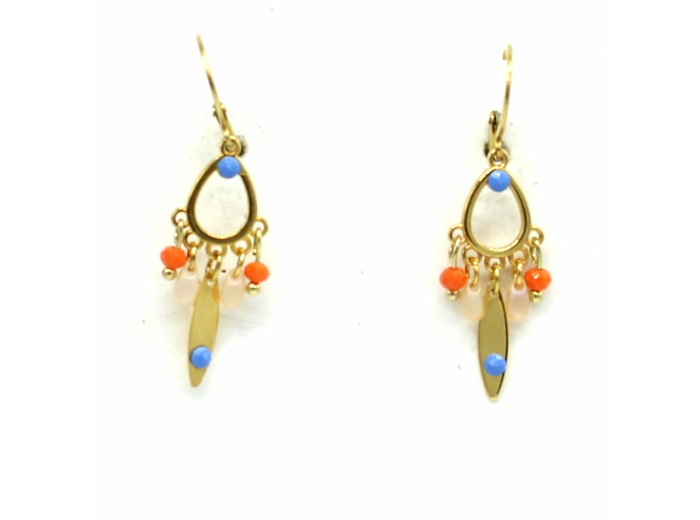 Boucles d'oreilles dagues dorées Sillage