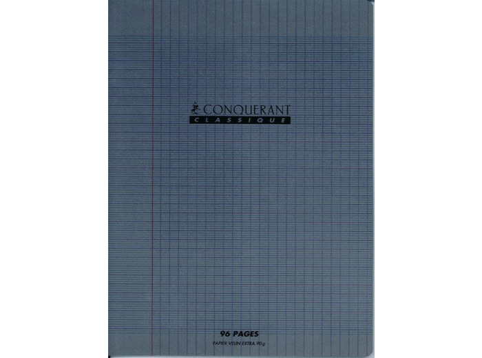 Cahier 24x32 - 96 pages - Séyès - Polypro gris