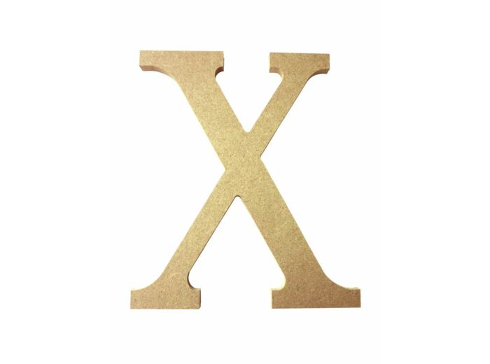 Lettre "X" Mdf - Hauteur : 220 mm