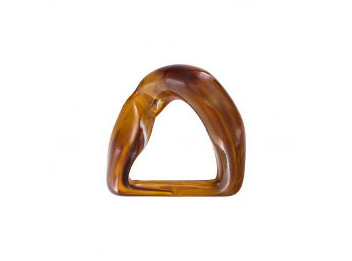 Maillon étrier plastique Ambre 35 mm