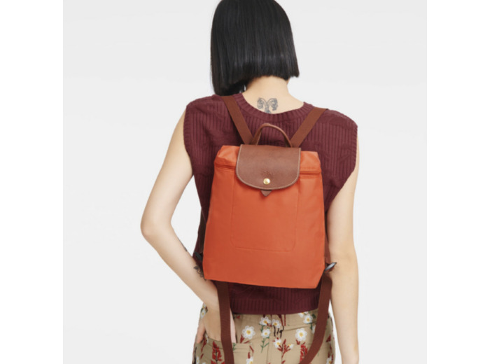 Longchamp Le Pliage Original Sac à Dos Orange
