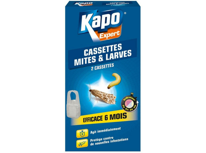 KAPO 2 CASSETTES MITES ET LARVES 6 MOIS