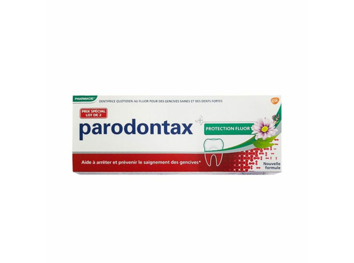 Dentifrice Protection Fluor 2x75ml Parodontax