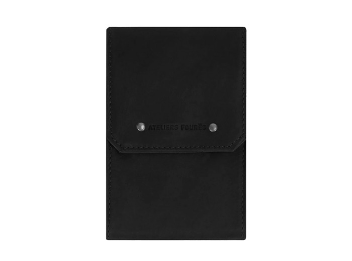 Ateliers Fourès Baroudeur Porte Chèquier Pliant F9129 Noir