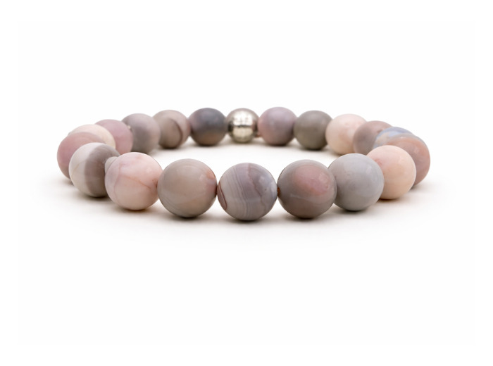 BRACELET AGATE BOTSWANA ROSE