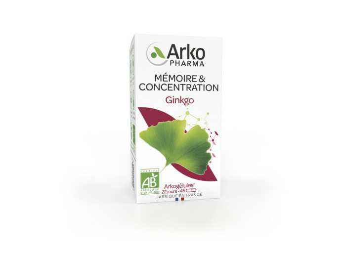 Ginkgo Bio 45 Gelules Arkogélules Arkopharma
