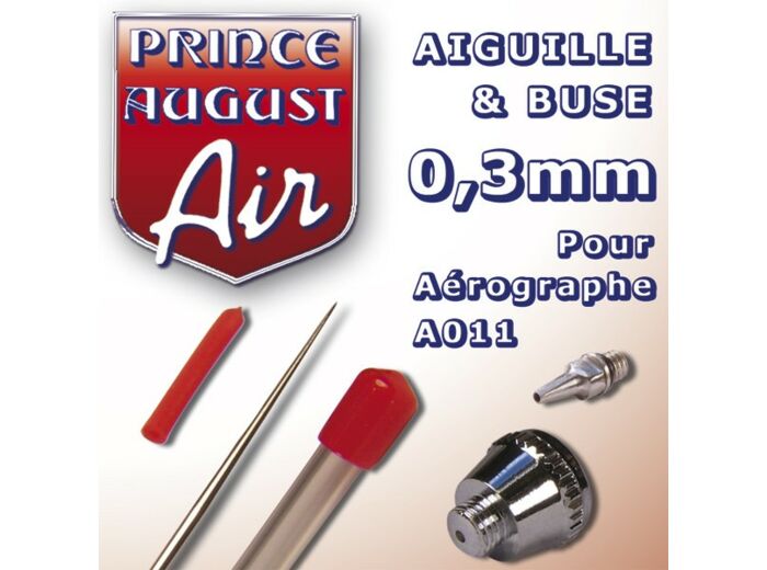 AA023 – Aiguille & Buse 0,3 pour aérographe A011