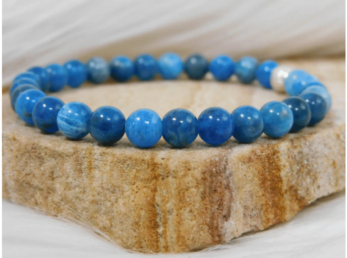 BRACELET APATITE BLEUE