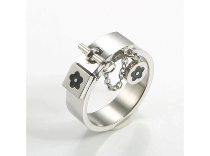 Bague breloque fleur