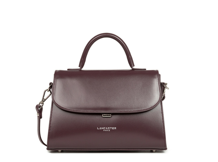 Lancaster Suave Even Sac à Main Cuir 433-17 Bordeaux Foncé