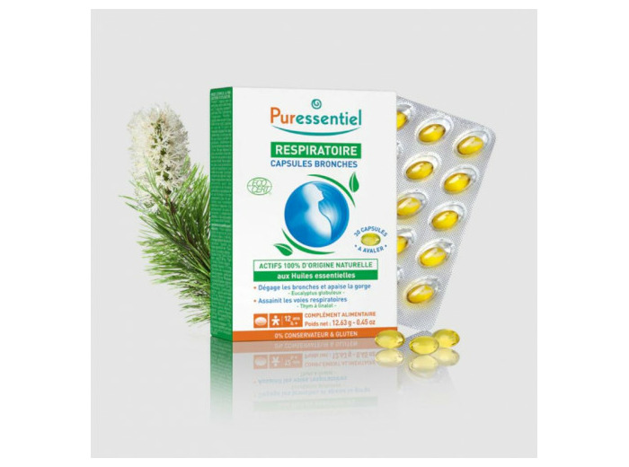 PURESSENTIEL CAPS BRONCHES AUX HE BIO 30
