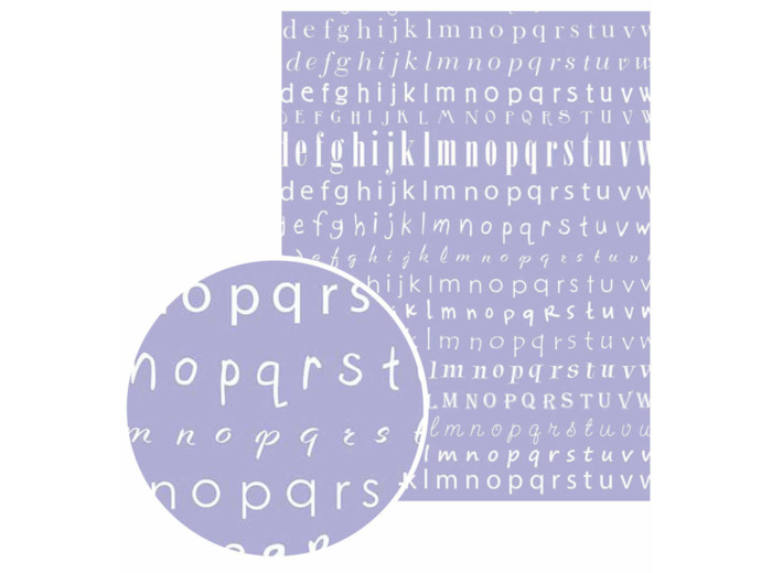 Papier "Gluepatch" - Alphabet