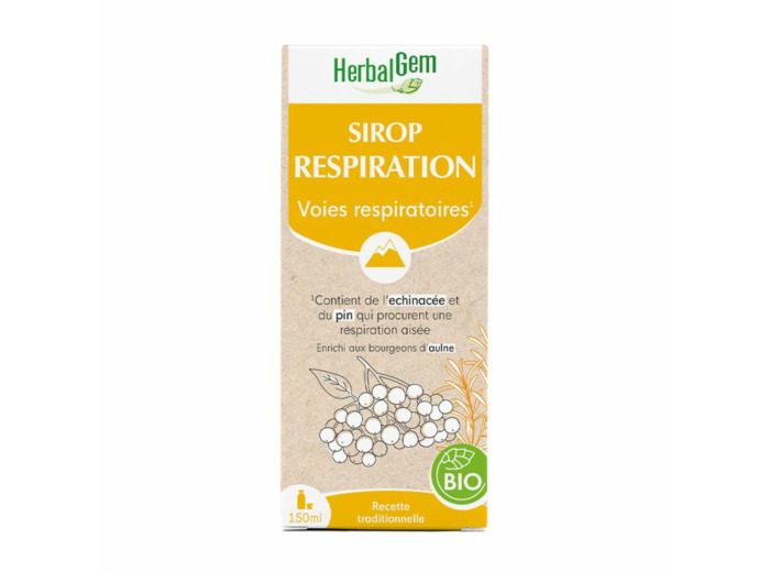 Sirop Respiration Bio Bronches 150ml Herbalgem