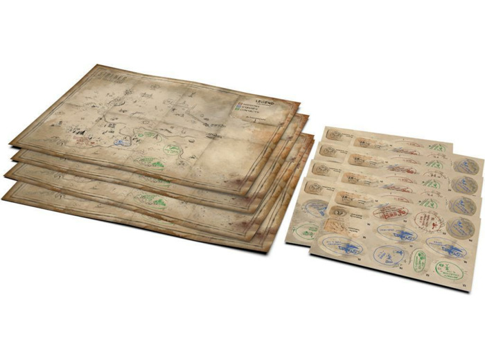 Stalker : Le Jeu de Plateau : Plans & Autocollants : Pack de Recharge