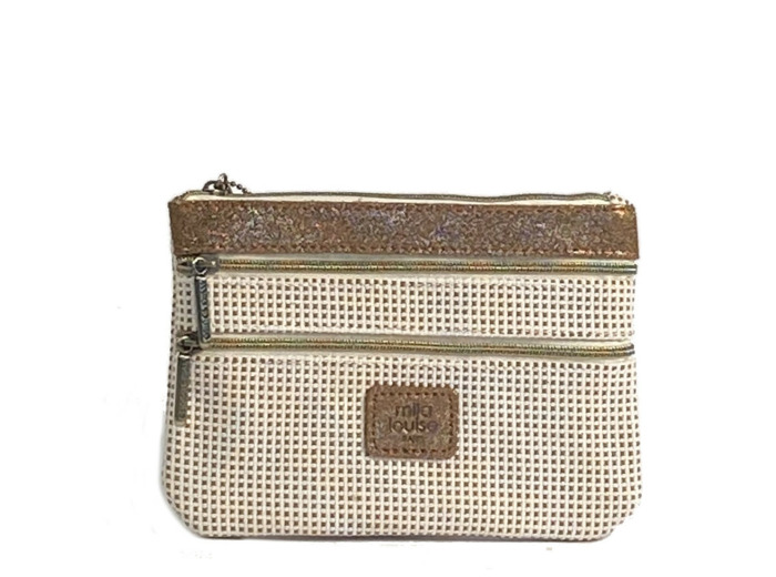 Mila Louise Pair PM FB Porte-monnaie Toile Camel