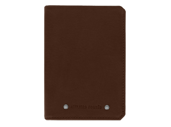 Ateliers Fourès Baroudeur Portefeuille Européen Phébus F9224 Cognac