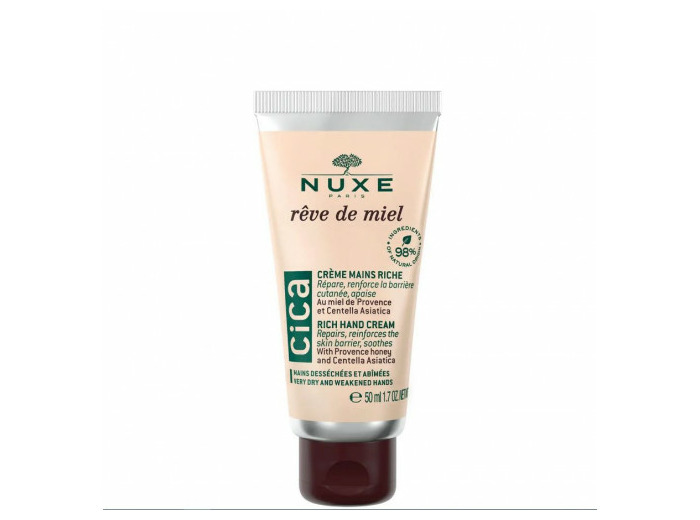 Crème Mains CICA 50ml Reve De Miel Peaux Sèches et Abîmées Nuxe