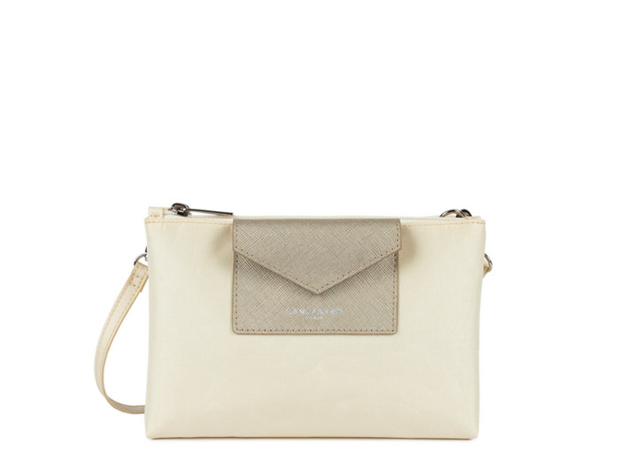 Lancaster Smart Kba Petit Sac Trotteur 2 compartiments 516-27 Ivoire