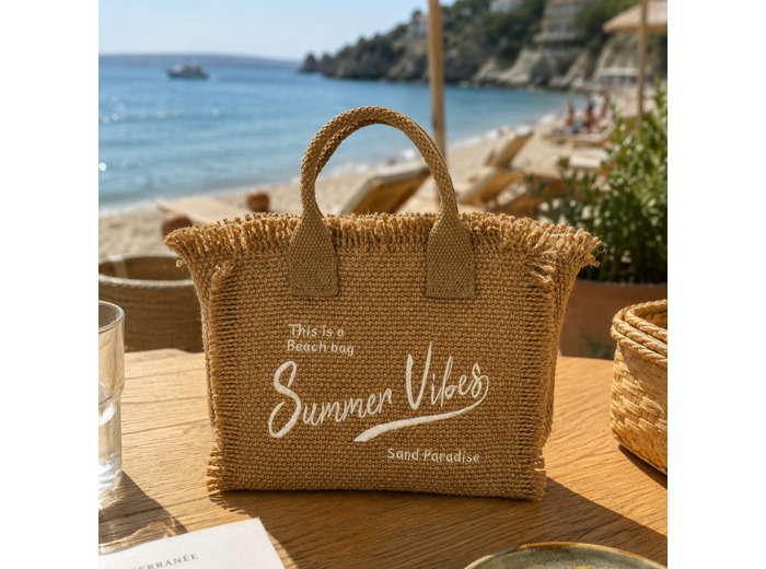 Farfouillette Petit Sac Porté Travers Summer Vibes Blanc/Naturel