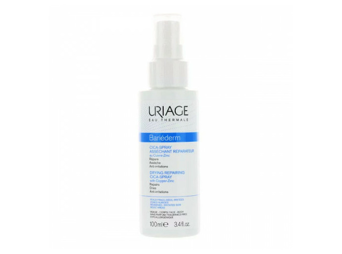 Cica-spray Assechant Reparateur 100ml Bariederm Cica Peaux Fragilisees Et Irritees Uriage
