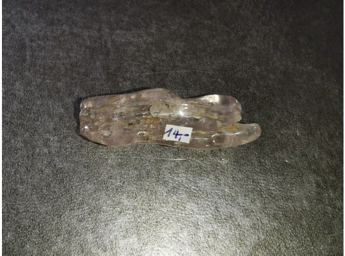 Kunzite polie pièce unique 11g