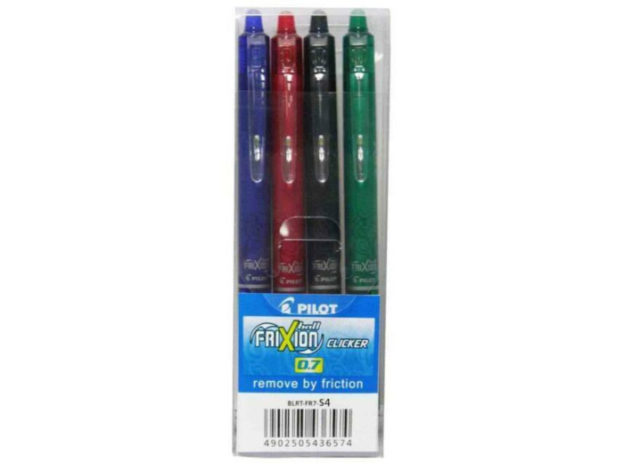 Stylo roller Frixion Ball Clicker 07 basique, étui de 4