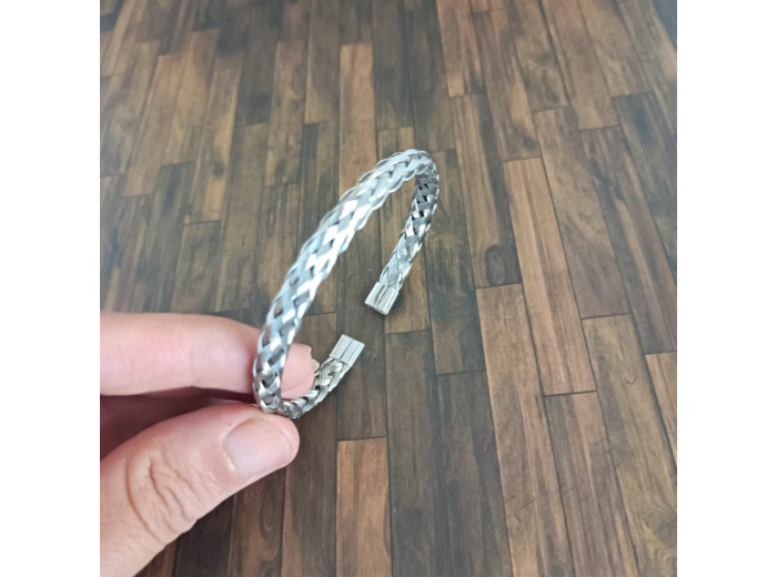 Bracelet homme tressé en acier inoxydable