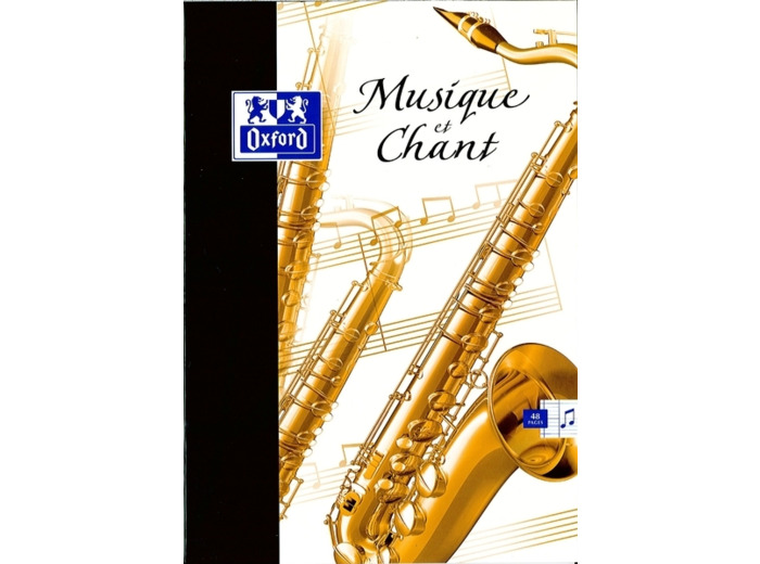 Cahier musique et chant - 21x29.7 cm