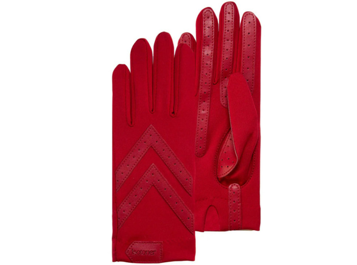 Isotoner Gants Femme Stretch Recyclé Rouge