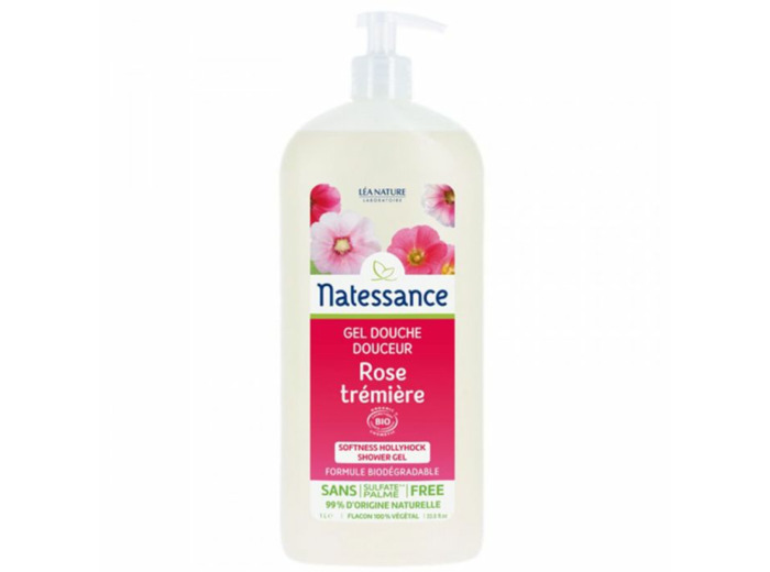 Gel Douche Rose Tremiere Douceur 1l Natessance