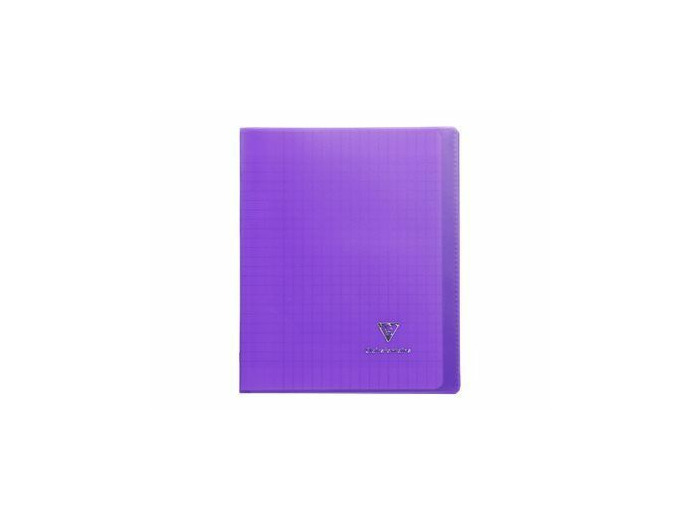 Cahier "Koverbook" - Polypro - 17x22 - 96 pages - Séyès - Violet transparent