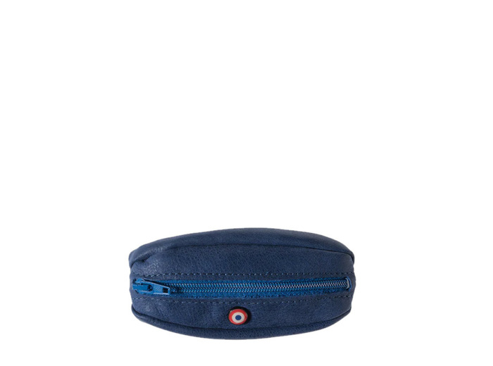 Larmorie Charles Nubuck Porte-Monnaie Mer Indigo