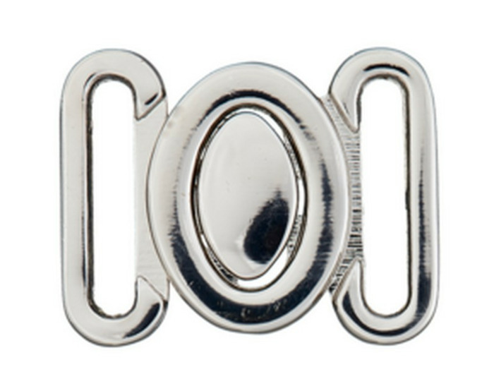 Attache,Agrafe, clip métal argent