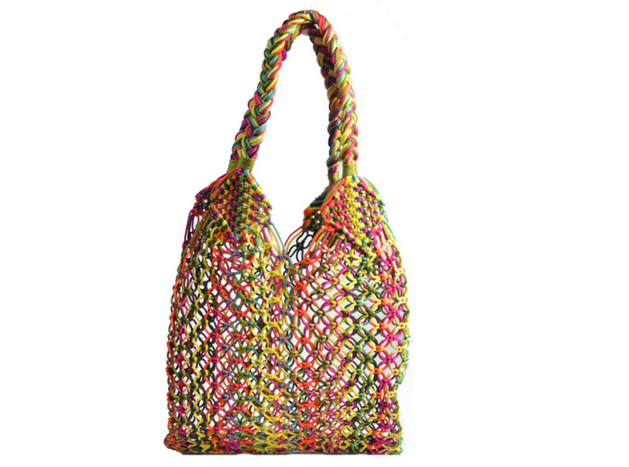 LP.19 Filet A Provisions Tote bag Nœud kaki Orange