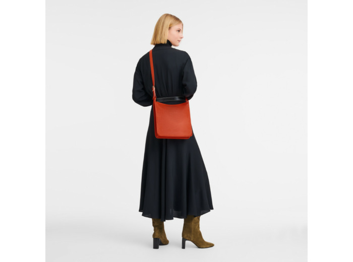 Longchamp Le Foulonné Sac Porté Travers Zippée M Paprika