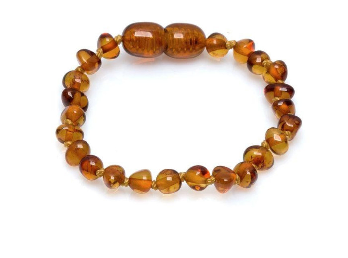 BRACELET BÉBÉ AMBRE COGNAC