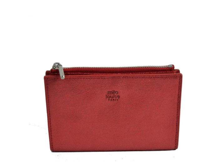 Mila Louise Seal RXX Portefeuille Et Cartes Rouge